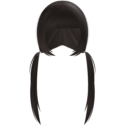 ^˵ ҂ ᆺ ᗜ˵^ low dark brown jirai 地雷系 twintails Roblox item