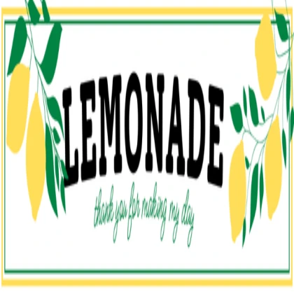 Lemonade Stand - Sign Design