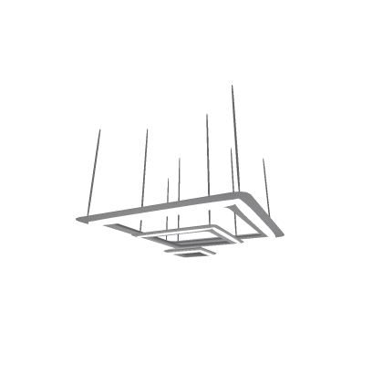 square chandelier