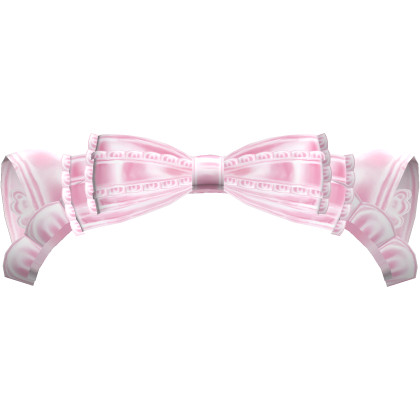 pink cutecore neko ruffled coquette headpiece