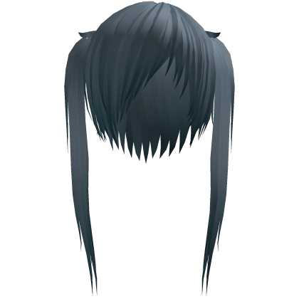 yukie, ҂ remember that garden? dark blue twintails Roblox item