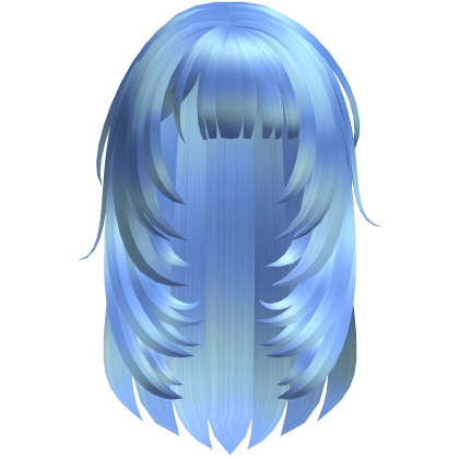 Blue 2000s Stylish vkei Anime Girl Hair Roblox item
