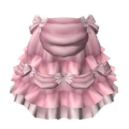 Ruffled Bustle Skirt in Pink - Roblox