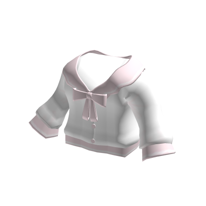 Cute Sweater w bow and cat hood in pink thumbnail