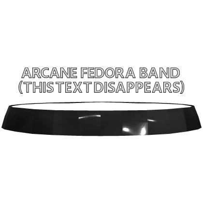 ADDON - Arcane Fedora Band | Sparkletime Black | Roblox Item - Rolimon's