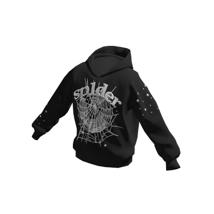 Designer Web Hoodie Black