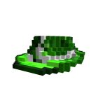 8-Bit Green Sparkle Time Fedora 