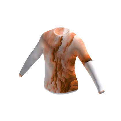Orange & White Cloud Shirt