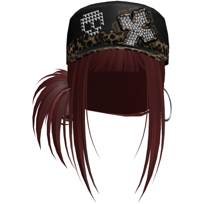 Gyaru Hair w/ Cap & Earrings