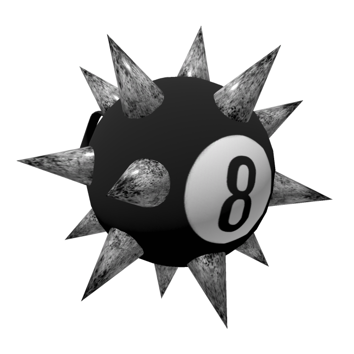 Spiky 8-Ball Backpack [Female]