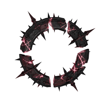 Spiky Void Halo (Black Red) Roblox item