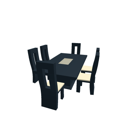 Modern Dining Table and Chairs (2)