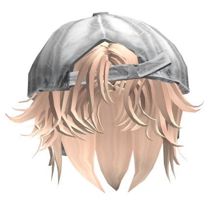 Blonde White Backwards Hat Messy Boy Hair Roblox item
