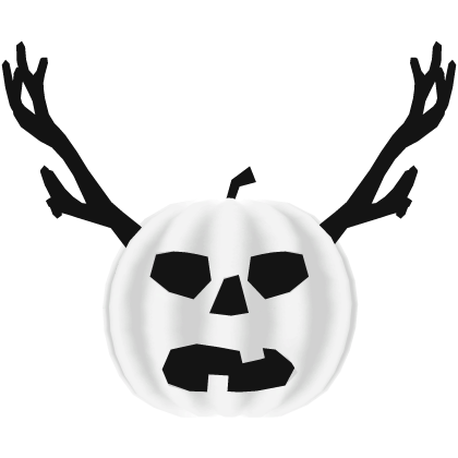 White Pumpkin with Antlers Roblox item