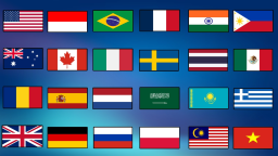 Znajdź flagi (350) 🌍