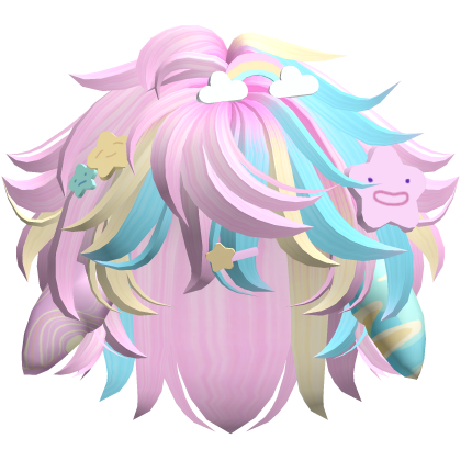 Messy Anime Decora Pink Boy Hair Roblox item