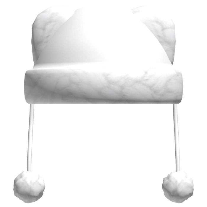 Niche White Beanie w Bear Ears