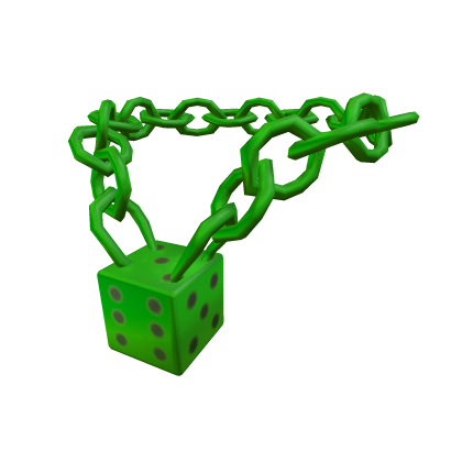 Green Dice Bling Necklace