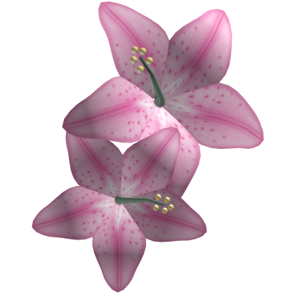 Tropical Hair Lily Flowers Pink Roblox item