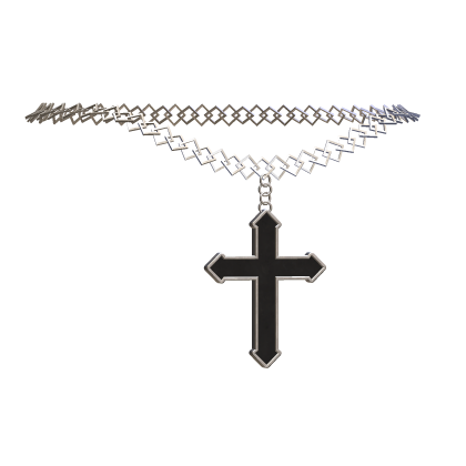 silver cross chain thumbnail