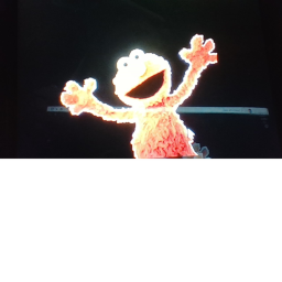 elmo happy group party area