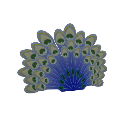 Wintery Peacock Tail Roblox item