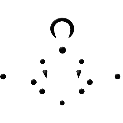 Black Piercings Roblox item