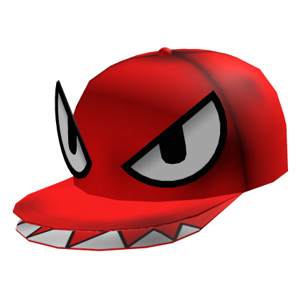 Big red shark cap