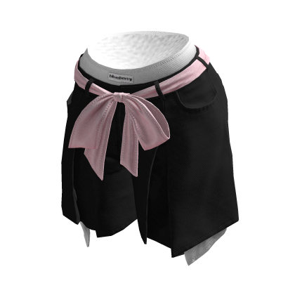 Preppy Black Pleated Shorts BB thumbnail