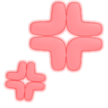 ♡ : [ GLOWING ] angry kawaii anime expression Roblox item