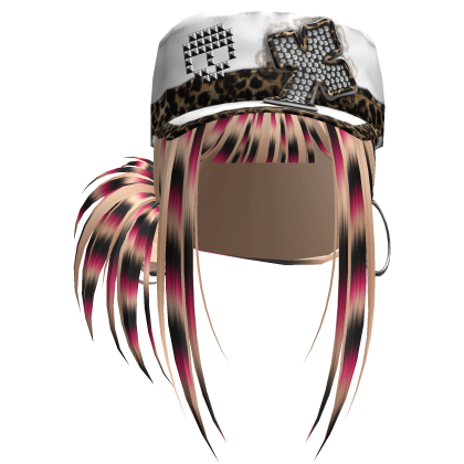 Gyaru Hair w/ Cap & Earrings