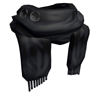 Buttoned Black Scarf (1.0)