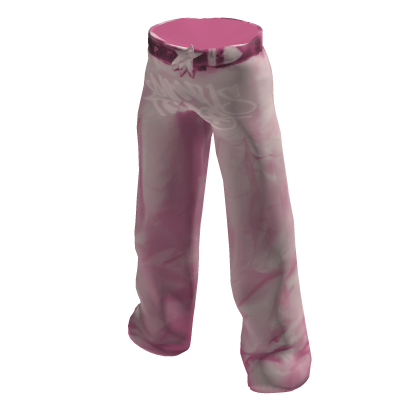 Y2K Pink Pants With Belt