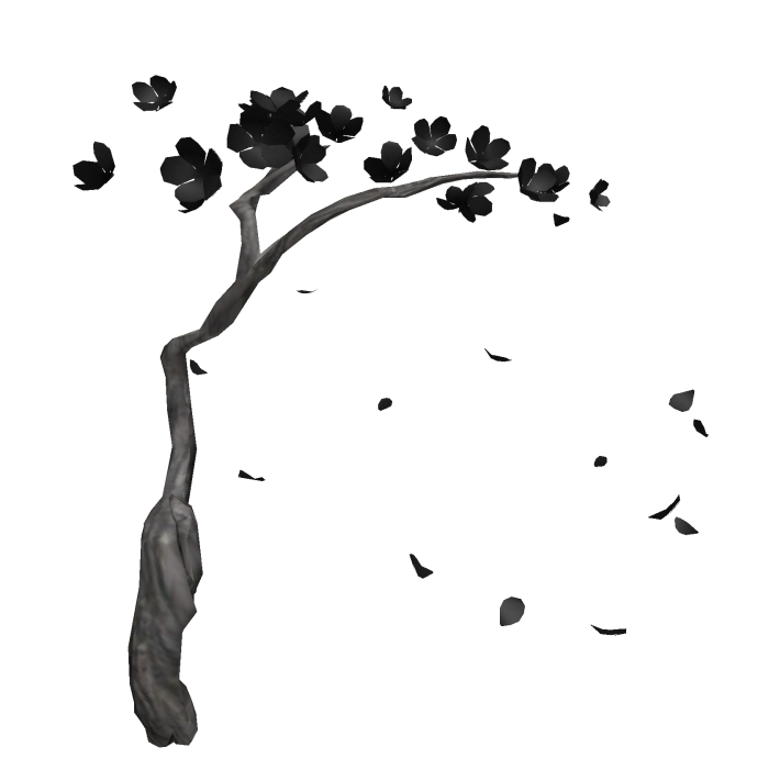 さくら  black cherry blossom tree Sakura Halloween 