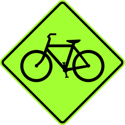 Bicycle Sign Flourescent Roblox decal