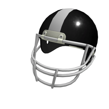 Classic Black Football Helmet
