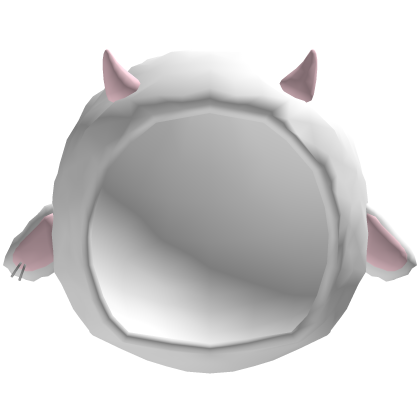 white and pink pink evil little sheep hood (˶°ㅁ°)!