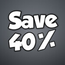 SAVE 40% ON CATALOG ITEMS