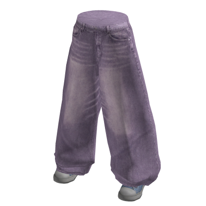 Purple Bleached Y2K Jeans thumbnail