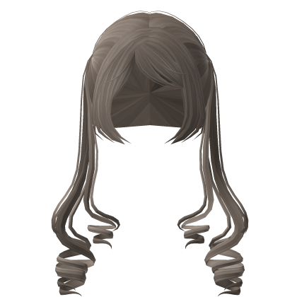 🐇 sweet curled long pick me pigtails hair brown