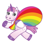 tedds glittery unicorn