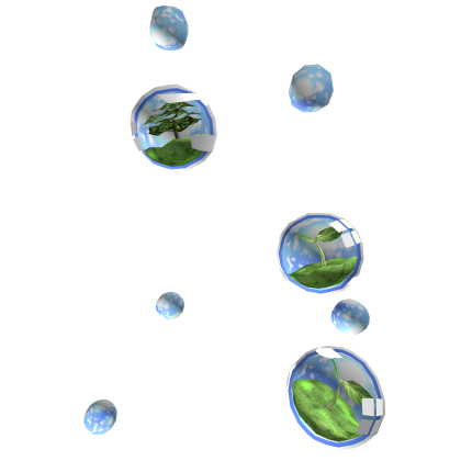 Y2k Frutiger Aero Eco Blue Bubbles Aura