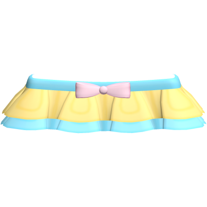 Blue & Yellow Mezzo Piano Cupcake Skirt Roblox item
