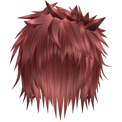 red emo spiky messy vampire punk anime boy hair