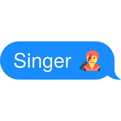 Singer 🧑‍🎤 Text Roblox item thumbnail