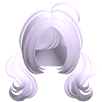 ♡꒱ cutesy purple low wavy baby pigtails Roblox item
