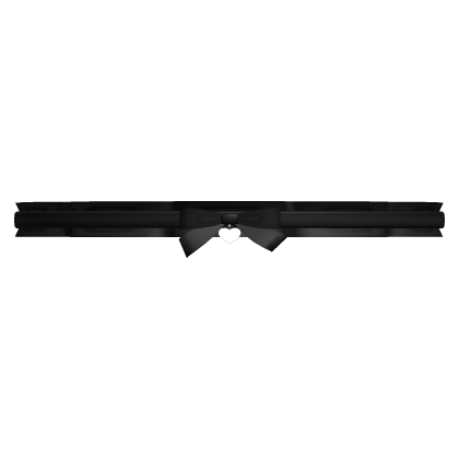 ♡ : 1.0 cutesy black ruffled doll bow choker Roblox item