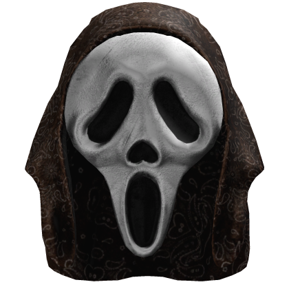 2000s Halloween Ghost Mask w/ Brown Headscarf Roblox item