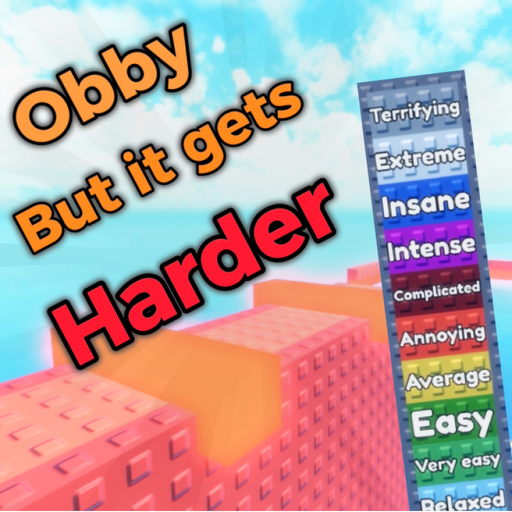 (210) Obby but it gets harder official Roblox game thumbnail