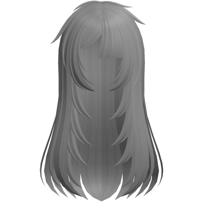 🖤 layered messy fallen angel hair in grey